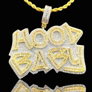 14K Bi-Color Gold Finish Good Baby - Free 24" x 3mm Rope Chain.